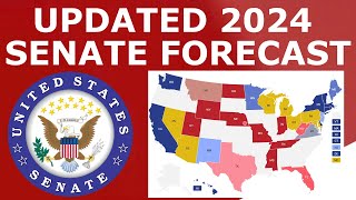 Updated 2024 Senate Map Prediction June 13 2024 [upl. by Laval]