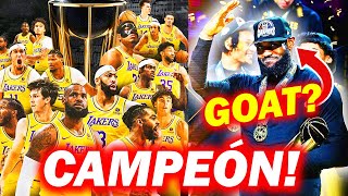 LAKERS CAMPEÓN Y LEBRON MVP DE LA COPA NBA ES EL GOAT [upl. by Ciryl]