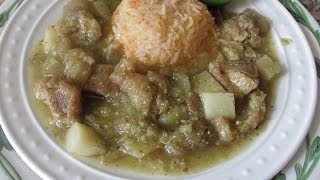 Chicharrones de Puerco en Salsa Verde  pork rinds in green sauce [upl. by Henrieta221]