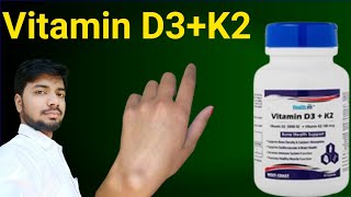 HealthVit Vitamin D3K2 Review In Hindi  Vitamin D3  Vitamin K2 [upl. by Nosraep141]