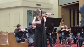 Symphonie Espagnole for Violin and Orchestra Op 21 Édouard Lalo Mvt 1  Rachel Wonbenyakeh [upl. by Heigho]