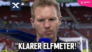 Nagelsmann mit Tränen in den Augen 😢 quotBisschen mehr für Spanien gepfiffenquot  Deutschland 12 Spanien [upl. by Willabella]