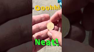 Beach Metal Detecting Surprise 1985 Argentina Coin Found shorts [upl. by Eno]