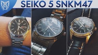 Seiko 5 SNKM47  Watch Overview  Strap Change [upl. by Culley895]