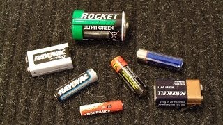 How To Test Standard AA AAA D C and 9V Batteries with a Multimeter [upl. by Ettegdirb]