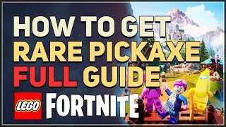 How to get Blue Rare Pickaxe LEGO Fortnite  Full Guide [upl. by Corneille]