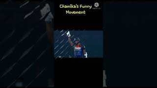 Chamikas Karunaratne Funny movements  Angry movements  2nd T20 vs Oman [upl. by Barnie]