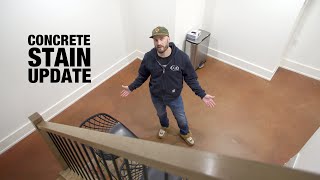 Stained Concrete Floor 1 year later [upl. by Iohk]