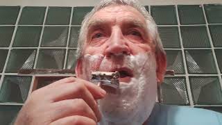 Safety razor Wilkinson Sword Empire Model in original Nickel Box shave test [upl. by Primrosa343]