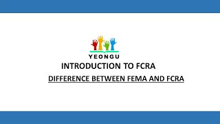 INTRODUCTION TO FCRA  DIFFERENCE BETWEEN FEMA AND FCRA  CA VIKAS MISHRA [upl. by Regine]