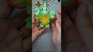 Cute clay dragon🐉diy clay modeling plasticine dragon art handmade [upl. by Aihsiym]