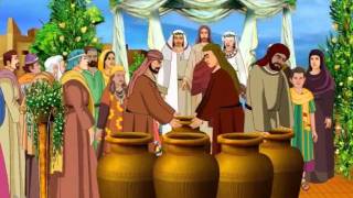 Jesus Turns Water into Wine In The Wedding At Cana  Bible Cartoon stories for kids in Malayalam [upl. by Viviene]