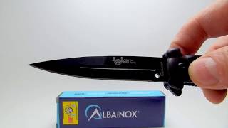 Navaja Asistida Negra ☑ Black assisted knife Albainox ☑ [upl. by Ciccia]