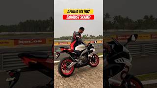 Aprilia RS 457 Exhaust Sound  BikeWale shorts apriliars457 [upl. by Suollecram65]