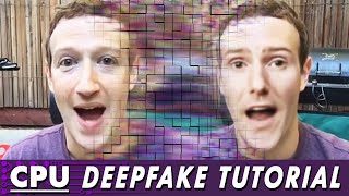 CPU Deepfake Tutorial No Graphics Card Required [upl. by Esydnac19]