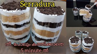 തീ പോലും കത്തിക്കാതെ Serradura Pudding  Serradura recipe malayalam  Easy Biscuit Pudding [upl. by Beedon]