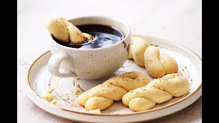 Koulourakia Recipe  Traditional Greek Easter Cookies Recipe [upl. by Goody]