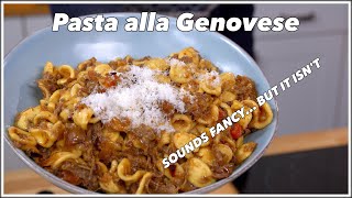 Ridiculously Easy Pasta Alla Genovese Recipe  The Must Try Easy Beef and Onion Sauce [upl. by Barina]