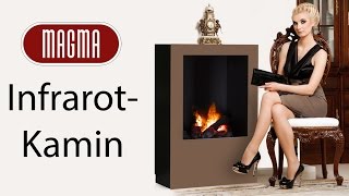 Magma Infrarotkamin  Elektrischer Kaminofen mit spürbarer Wärme [upl. by Tabina]