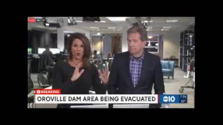 Oroville Dam Spillway Imminent Failure Live Coverage [upl. by Airamesor]