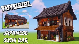 How To Build A Japanese Sushi Bar  Minecraft Tutorial [upl. by Allecram]