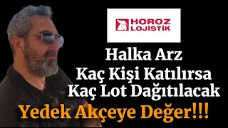 Horoz Lojistik Kaç Kişi Katılırsa Kaç Lot Dağıtım Olacak Bireysele Eşit Dağıtım [upl. by Schwerin963]