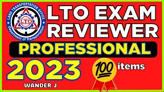 PROFESSIONAL LTO EXAM REVIEWER  PROFESSIONAL DRIVERS LICENSE  TAGALOG  Wander J [upl. by Truda]