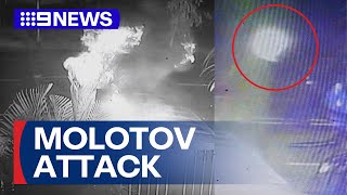 Molotov cocktails thrown at Gold Coast home after allegedly threatening family  9 News Australia [upl. by Eiramlatsyrc935]