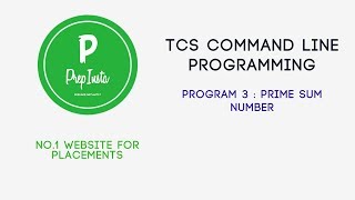 Command Line Programming for TCS Prime Sum Code [upl. by Reyam]