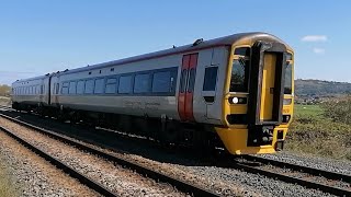 240424  Class 158  158829  Birmingham International to Holyhead [upl. by Zanlog607]