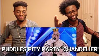 Puddles Pity Party Sad Clown Stuns Crowd with Sias quotChandelierquot  AGT 2017 REACTION [upl. by Olnee488]