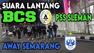 Suara lantang BCS PSS Sleman ramekan luar Stadion Jatidiri semarang [upl. by Vallie320]