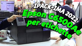 EPSON ColorWorks C6500Ae  etichette compliant GHS BS5609 IpackIma 2022 [upl. by Nylekoorb]