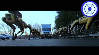 I put the droid army theme over some boston dynamics marching and it fits too well [upl. by Jillayne]