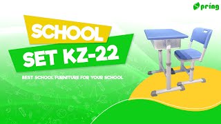 School Set for Primary and Elementary School KZ22 by SPRING FURNITURE [upl. by Montgomery]