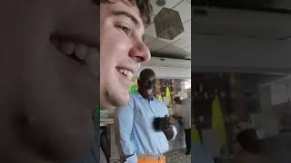 Shocking African restaurant by ordering in their language [upl. by Aliber]