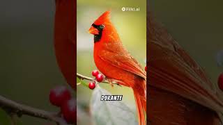 CURIOSIDADES sobre EL CARDENAL ROJO birds animals shorts short wildlife shortvideo curiosos [upl. by Miche796]