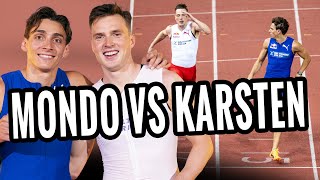 Duplantis vs Warholm Se Mondos kross i superduellen på 100 meter [upl. by Amaris]