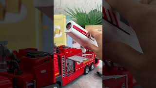 Electric fire truck is here Onetouch water spray Automatic continuous fire Children love it [upl. by Ophelia]