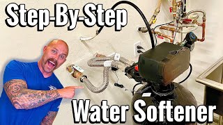 How To Install Water Softener System Aquasure Harmony Series  Water Softener Loop Connection [upl. by Nevai166]