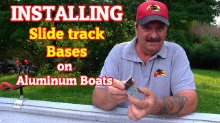 How to install Accessory points on an aluminum slide track gunwale [upl. by Coucher]