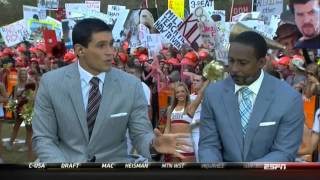 Paul Finebaum owned educated amp ignored by Desmond Howard amp GD cast [upl. by Nilknarf903]