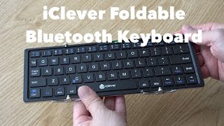 iClever Foldable Bluetooth Ultraslim Mini Wireless Keyboard Unboxing [upl. by Eimac]