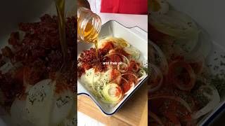 Onion Pasta 🧅 shorts recipe [upl. by Lesirg]