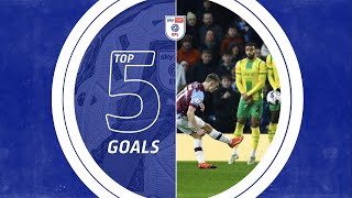 ⚽️ 🎯 The Top Five EFL goals from January 2021 [upl. by Nyrhtak635]