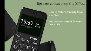 Punkt MP02  Restore Contacts with Windows [upl. by Carlock]