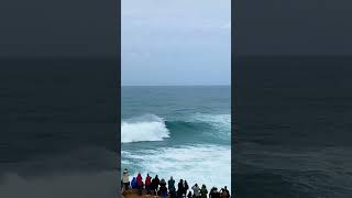 Vendo as ondas gigantes de Nazaré pela primeira vez 😱🇵🇹🌊 nazare bigwaves travel [upl. by Iey669]