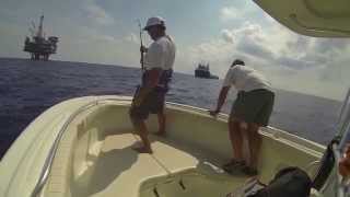 Tuna Fishing Petronas Rig Orange Beach July 2014 [upl. by Rubinstein65]