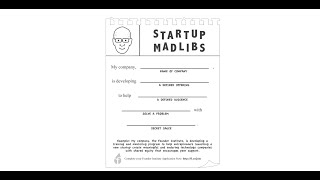 Founder Institute OneSentence Pitch Format Startup Madlibs explained by VC Benjamin Chong in Sydney [upl. by Pearse]