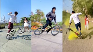 BMX Cycle Stunt  New bmx cycle stunt tik tok video  BMXCycleStunt​ [upl. by Gnal]